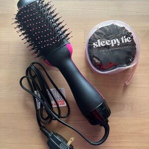 Hair Dryer Brush / sleepy tie